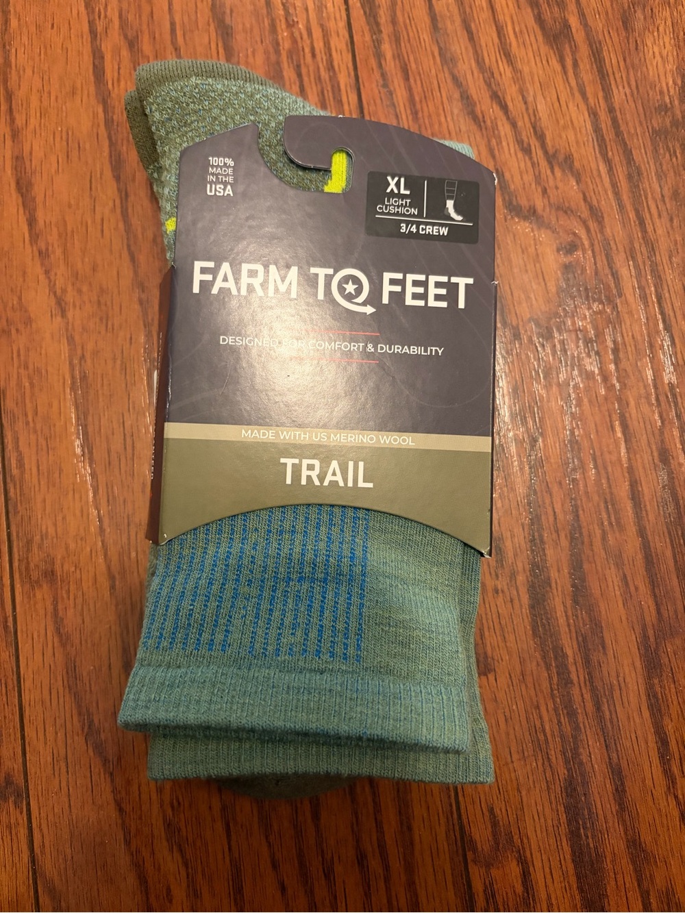 Trail Merino Wool Socks - Green